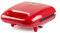 DOMO DO9242W Multifunktionsgerät 5-in-1 Sandwichmaker - Waffeleisen - Donut maker - Tierformen - Waffeln am Stiel - Rot