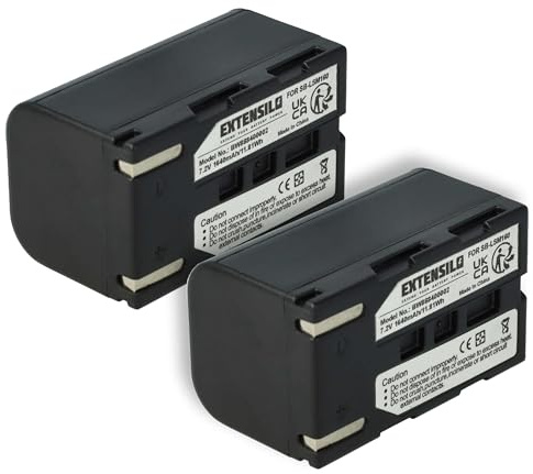 EXTENSILO 2X Akku kompatibel mit Samsung VP-D371, VP-D364W, VP-D362, VP-D361W, VP-D453, VP-D451, VP-D371W Kamera (1640 mAh, 7,2 V, Li-Ion)
