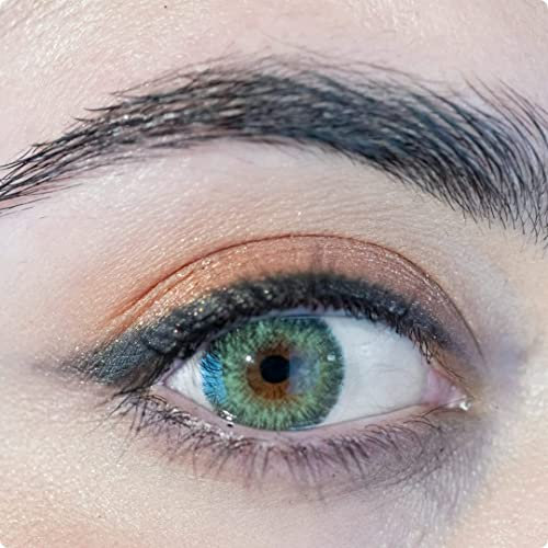 ADORE - Farbige Kontaktlinsen mit abgestuften BC 8.6 mm, DIA 14.0 mm | +0.75 Dioptrien | Trimester, 90 Tage (Grün/Pearl)