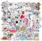 50 Stück Koala Aufkleber Niedliche Vinyl Sticker für Wasserflaschen, Tumbler, Gepäck, Skateboard, Stoßstange, Sammelalbum, Becher, Aufkleber, Geschenk für Kinder, Teenager, Erwachsene