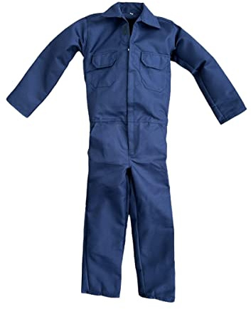 Kids Coveralls for Boys Girls Children Boilersuit Overalls Ages 1 - 14 (11-12 Years (Chest 32), Navy)