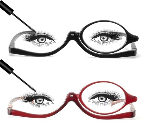 JM Makeup Lesebrille Vergrößern Flip nach unten Kosmetik Leser Für Damen