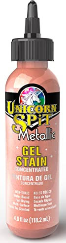 Unicorn Spit Sparkling Wood Stain & Glaze 4oz-Metallic Aphrodite