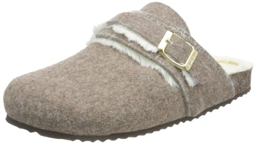 Geox D BRIONIA B Slipper, DK Taupe, 41 EU