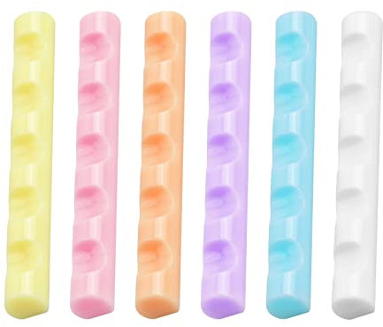 Laughhe 6 Stück Nagelpinsel Organizer Nail Art Pinselhalter, Nagelkunst Pinsel Stifte Ständer Nail Art Pinselhalter Display Ständer, Stifthaltern für Nagelkunst für Beauty Werkzeug Aufbewahrung