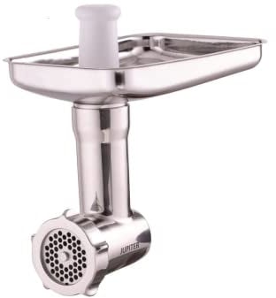 Jupiter Küchenmaschinen original Universalwolf-Vorsatz aus Edelstahl, Zubehör kompatibel mit Smeg & Kenwood Küchenmaschinen