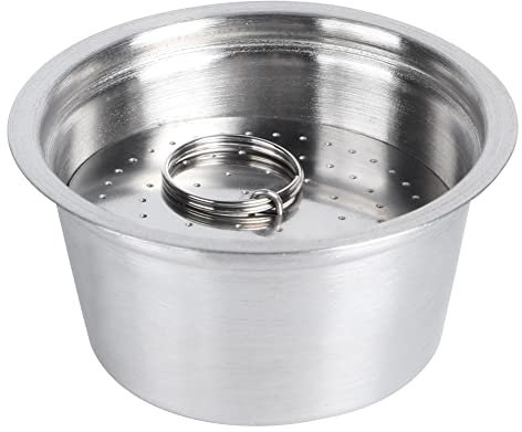 Taza de Cápsula de café Recargable Reutilizable de Acero Inoxidable Apta para Cafetera Cápsulas de Acero Inoxidable (Rojo)