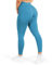 SMILODOX Leggings Damen Amaze Pro mit Scrunch, Butt Lift Sporthose High Waist V-Shape Trainingshose Seamless Blickdicht Yogahose Für Sport Fitness Alltag, Größe:M, Color:Petrol