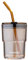 BLUEPOLAR 13oz/400ml Glass Water Tumbler with Straw and Lid Sealed Carry On Thick Wall Iced Coffee Cup Glass Cup for Water, Iced Tea Fruit Juice Etc(Amber)