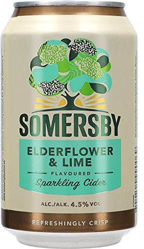 12x Somersby Elderflower & Lime (Holunderblüte) Cider 0,33l erfrischend fruchtig bier cider