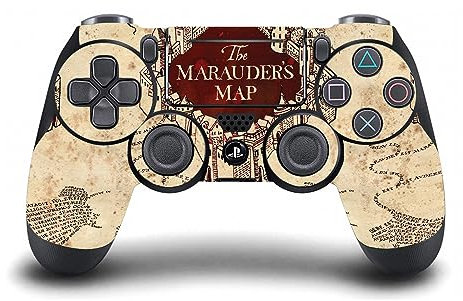 Head Case Designs Offizielle Harry Potter Die Karte des Marauders Grafiken Vinyl Haut Gaming Aufkleber Abziehbild Abdeckung kompatibel mit Sony Playstation 4 PS4 DualShock 4 Controller