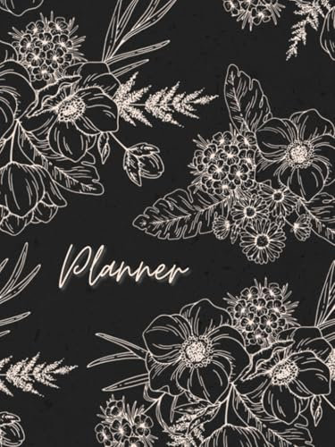 Bullet Journal Planner: Premade Bullet Journal - Planner Daily Weekly Monthly - 2025 - Schwarz - 6 x 8 inches