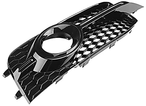 FENVY Auto Griglia Paraurti per Audi A1 8X s-Line 2010-2014 8X0807682B 8X0807681B,Griglia Paraurti Anteriore Fendinebbia Cornice Griglia Fari Copertura Protettiva Cappuccio,A-Left