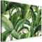 Feeby - Wandbilder Wohnzimmer 60x40 cm, Natur Blätter, Leinwand Bilder, Bilder für Schlafzimmer, Echter Gemalter Effekt, Moderne Wanddeko, Gemälde - Tropen Dschungel Grün