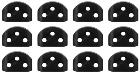 Hsthe Sea 12 Uds retenedor de Cuerdas de Guitarra clásica para Guitarra clásica acústica y Guitarra de Cuerdas de Nailon-Negro