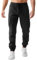 JMIERR Cargohose Herren Lang Jogger Sporthose Elastischer Taille mit Kordelzug Sweatpants Herren mit Taschen,Schwarz XL
