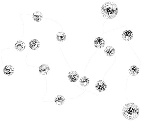 CAXUSD Hanging Disco Mirror Balls Party Decorations Disco Ball Ornaments Mirror Wedding Decor Birthday Decor Xmas Multi-functional