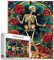 Tucocoo 1000 Teile Puzzles für Erwachsene Menschliches Skelett Malerei Puzzle Schädel Tanzen mit roten Rosen Kunst 1000 Teile Puzzles für herausfordernde Familienaktivitätsspiel DIY Puzzle