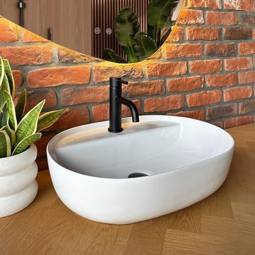 Lavabo Sobre Encimera Rea Aura 51 Blanco