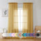 Aiyufeng Goldfarbener Vorhang, 244 cm lang, 2 Paneele, lichtfilternd, goldfarben, Fenstervorhang, Vorhänge für Küche, Schlafzimmer, Kinderzimmer, Doppelstangentasche, 2 Stück 106,7 x 243,8 cm