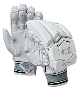 Gunn & Moore GM | Cricket Batting Gloves | 808 | Sleek Back of Hand Shape | Comfort with Protection | Calf Leather Palm | 1 Pair