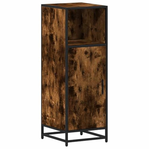 vidaXL Badschrank Räuchereiche 35x37,5x100 cm Holzwerkstoff, Badezimmerschrank, Schrank Bad, Schrank Badezimmer, Badezimmerschränke, Schränke Bad