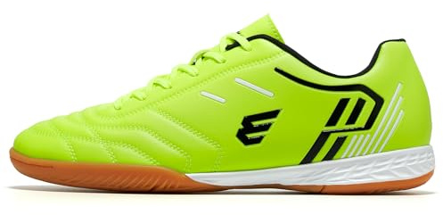EPIMENO Men Indoor Soccer Shoes Women Futsal Shoes Flat Rubber Outsole