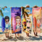 MJARTORIA Personalised Microfibre Beach Towel Bath Towel Large with Name Women, BFF Dress-Up Beach Towel Beach Blanket Quick Drying for Travel Swimming Yoga Fitness 76x152cm Multicolored Boy