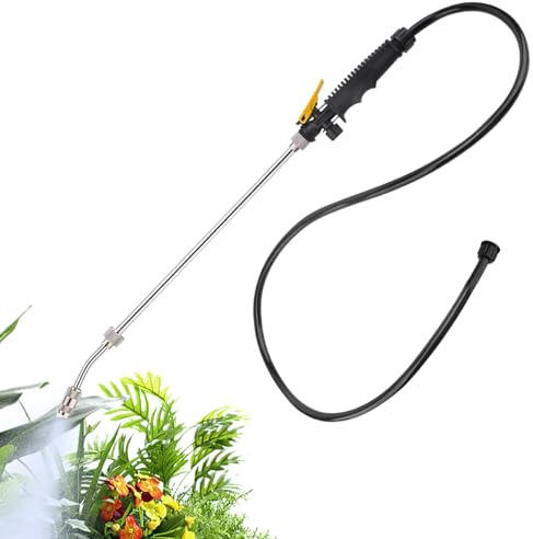 Pulverizador De Manguera para Jardín | Pulverizador De Manguera Extensible De Acero Inoxidable,Mango de Agua Eléctrico Multifuncional para Plantas, y Jardín
