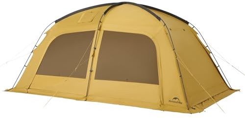 Naturehike Camping Tent 2-4 Person Thermal Tent Hot Tent with Stove Jack PU3000 mm UPF 50+ with Oven 4 Seasons Family Waterproof Awning Gazebo for Backpacking, Camping, Hiking
