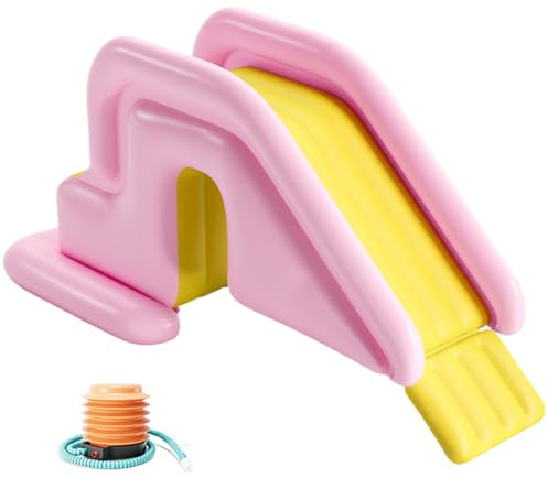Otbushit 78.7x33.5x31.5 Inch Inflatable Pool Slide PVC Swimming Pool Slide Wide Water-Fillable for Outdoor Indoor Backyard Style-2 Inflatable Ride-ons