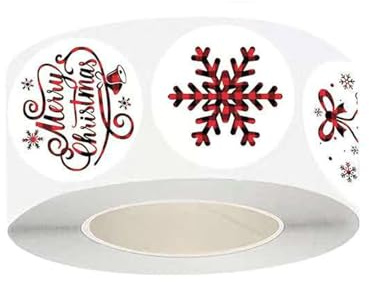 Nachhaltiger Urlaubs-Aufkleber, langlebig, selbstklebend, Bastelpapier, Weihnachtsbaum, Schneeflocke, Rentier, Designs, kindersicherer Urlaubsaufkleber