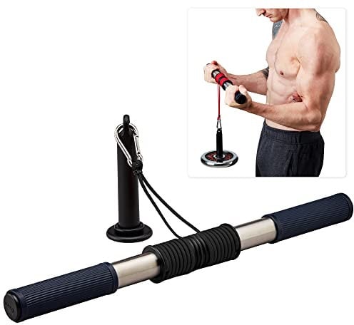 GD Wrist Roller v. Wickelhülse - Handgelenkstraining, Handgelenk Blaster Unterarm, Unterarm Trainer (schwarz)