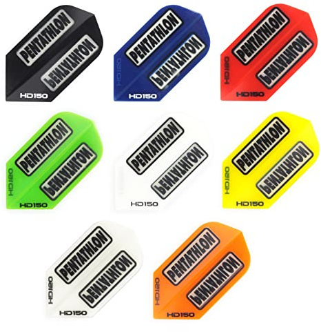 Pentathlon 10 Stück Fünfkampf HD150- Dart Flights: Slim 150 Mikron Dick: 10 Sets