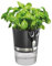 GEFU BOTANICO Kräutertopf-Set mit Selbstbewässerung & Kräuterschere - Blumentopf mit 500ml Wasserreservoir, Standanzeige & Nylondocht - Automatisches Bewässerungssystem, 18,5cm