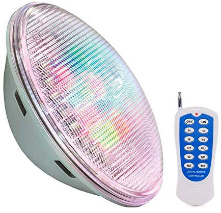 Lampe LED PAR56 RGB pour piscines, G53, 45 W, acier inoxydable, Int, RGB