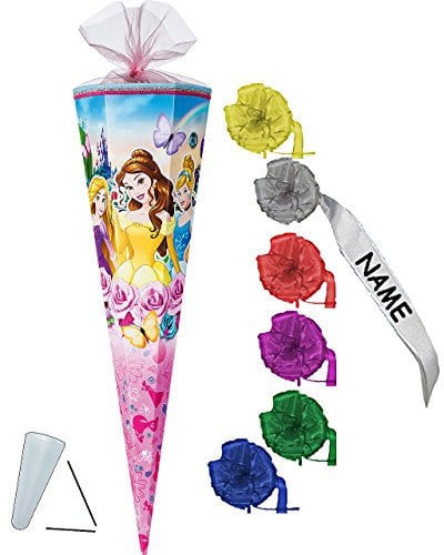 alles-meine.de GmbH stabile Spitze - aus Kunststoff - verschiedenes Zubehör frei wählbar - passend für Schultüte - Princess Schloßgarten - 22/35 / 50/70 / 85 cm - Zuckertüte ..