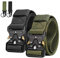 AivaToba Taktischer Gürtel Unisex Nylon Taktik Survival Security Gürtel Militär Armee Taillenband mit Schnellspanner Metallschnalle für Outdoor Arbeit Jagen,125cm