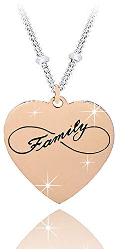 SAGA GIOIELLI® COLLANA DONNA CUORE FAMILY INFINITO AMORE