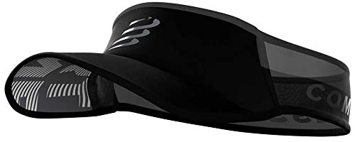 COMPRESPORT Ultralight Flash Visier, Erwachsene, Unisex, Schwarz (Schwarz), Einheitsgröße