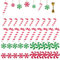 40Pieces Candy Cane Christmas Decorations, Christmas Tree Candy Ball Ornaments, 2 Styles Plastic Candy CaneThemed Christmas Tree Ornaments for Xmas Party Christmas Home Decoration
