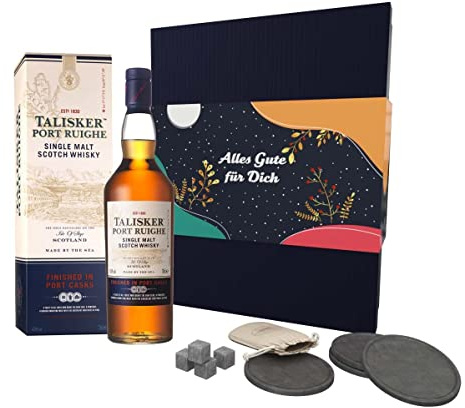 Talisker Port Ruighe | Single Malt Scotch Whisky | Klassiker in schöner Geschenkbox | handverlesen von der Insel Skye | 45,8% vol | 700ml Einzelflasche |