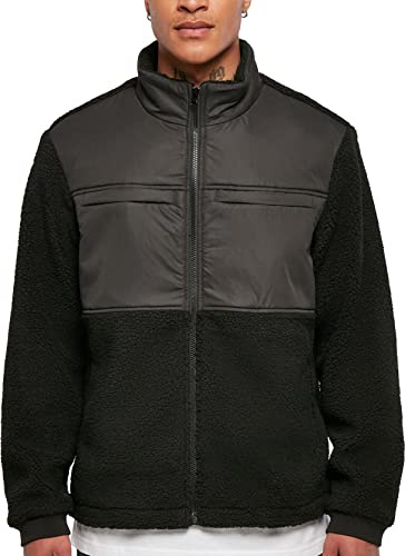 Urban Classics Herren Patched Sherpa Jacket 3XL black