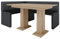 Eckbank Akiko mit Tisch - Eckbankgruppe für Ihrem Esszimmer, Küche modern, Sitzecke, Essecke. Perfekt für Küche, Büro und Rezeption. Solide und Starke Verarbeitung (Soft 11, 168x128 rechts)