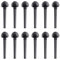12 StüCk Schwarze Eben Violin Wirbel 8,2 X 2,3 Cm Stimmwirbel, Violin Teile, ZubehöR