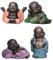 NOPEILVI 4 lächelnd Buddha lachende Buddha Statue entzückende Figur 4 hübsche kleine Buddha süßeste Baby Buddha Großartige Details Geschenke Machen Sie glücklich, Buddha Ornamente, Buddha Garden