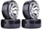 KEEDA RC Drift Auto Kunststoff Felge und Reifen, 63mm Hartreifen für 1/10 HSP Tamiya HPI Kyosho Rennsport Driftendes Auto