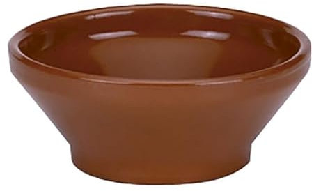 Raimundo Cuenco Sopa Barro cocido Cerámica Marrón (16 cm) (24 Unidades)