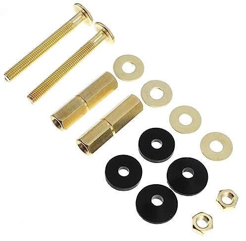 OSALADI Toilet Tank Accessories Tank to Bowl Bolt Kit Includes Gasket Bolt Easy Installation