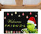 Weihnachtsdekoration Fußmatte – Frohe Weihnachten Teppich – Grinchs Outdoor Willkommensmatten – Niedliche Cartoon-Haushalts-Eingangstür Bodenmatte – Moderne lustige rutschfeste Bodenmatte für Küche